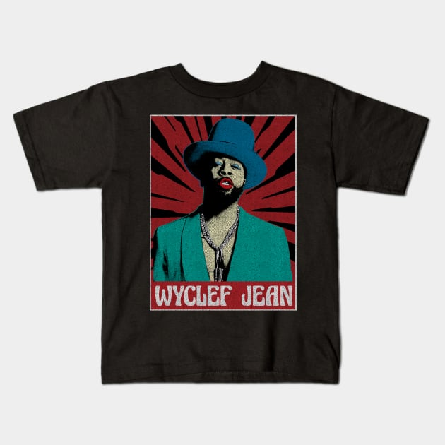 Wyclef jean The Fugees Pop ART Kids T-Shirt by Motor Lipat